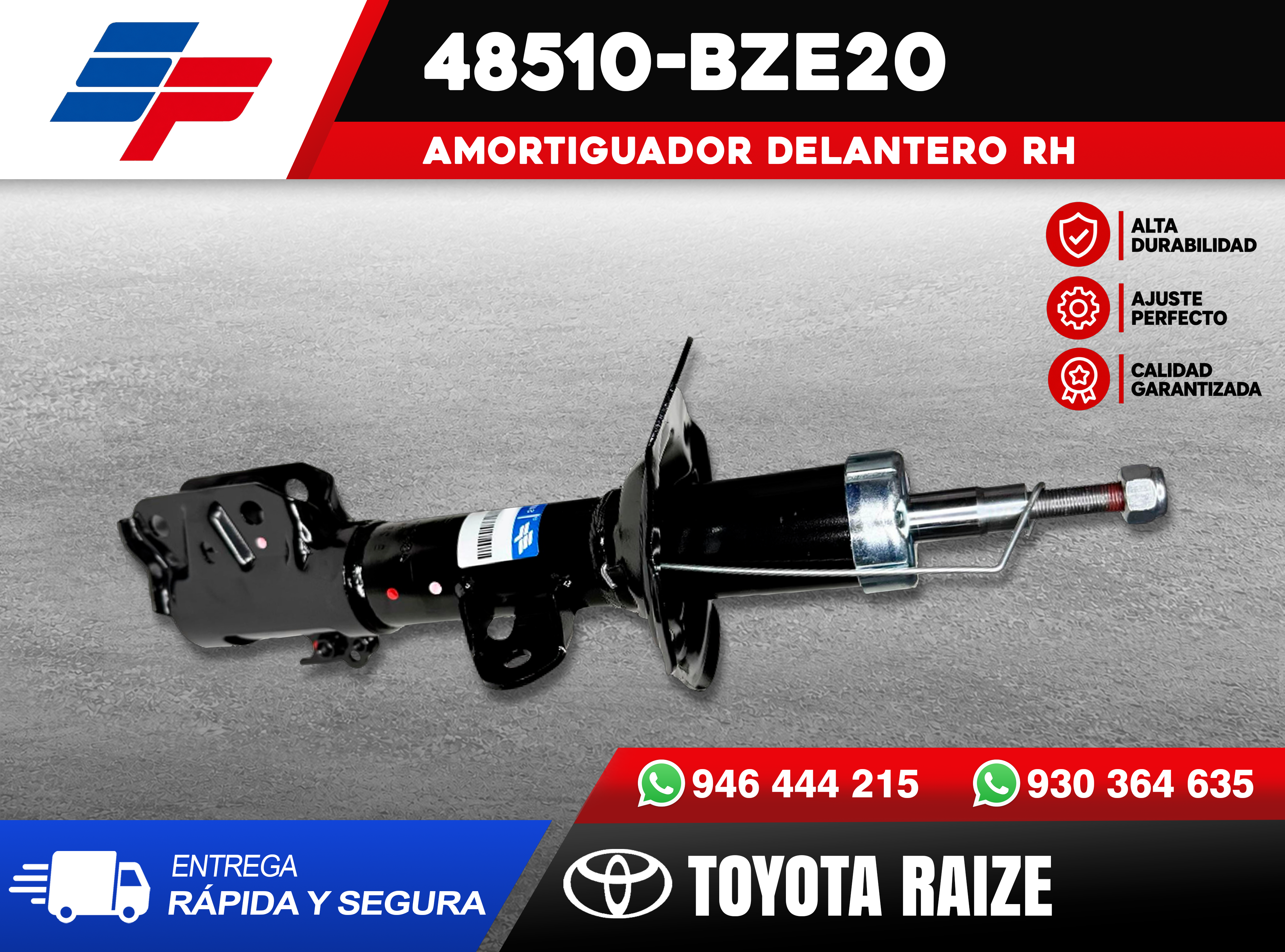 Amortiguador delantero RH  Toyota Raize