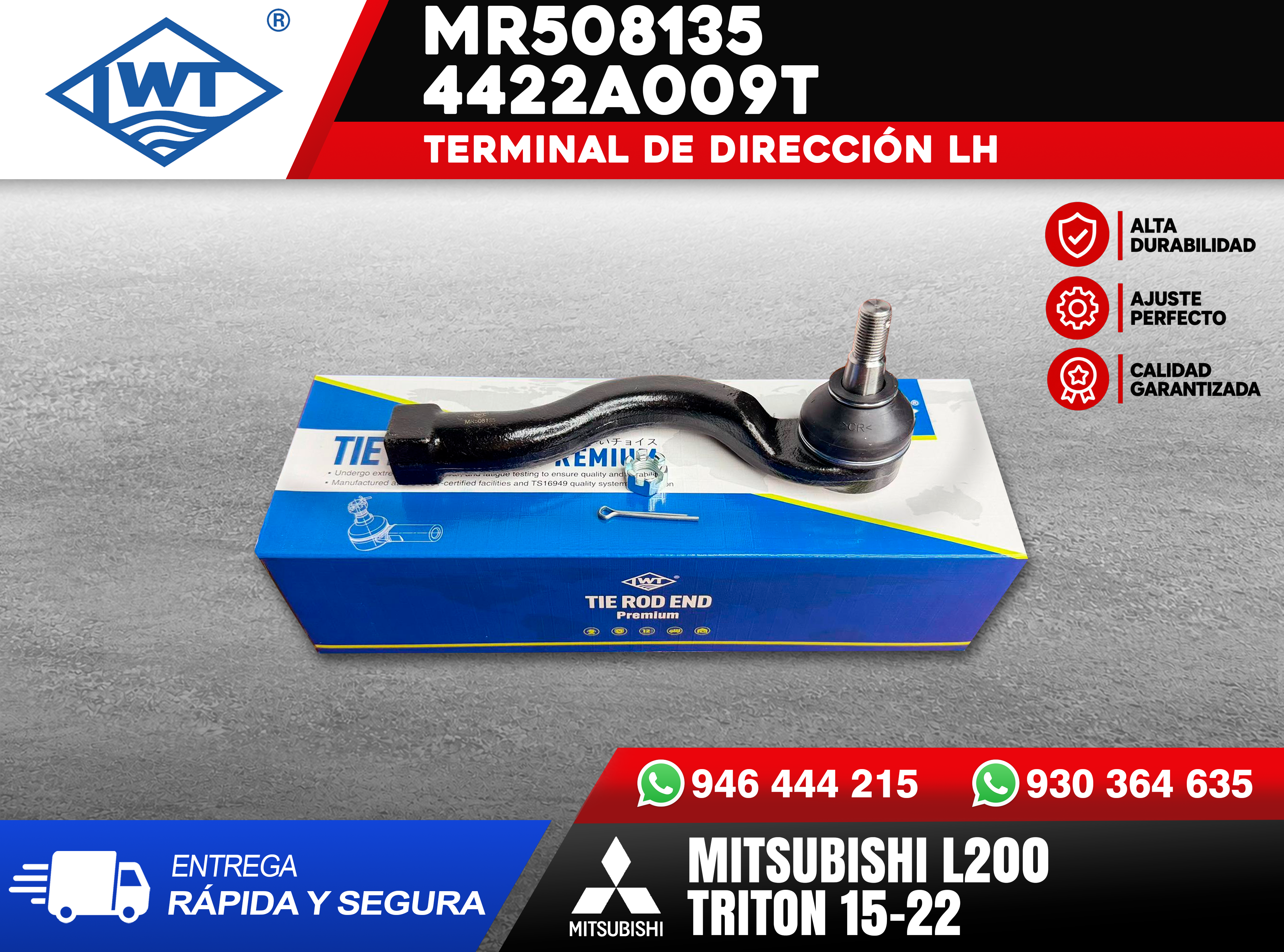 Terminal de Dirección Mitsubishi L200 Triton